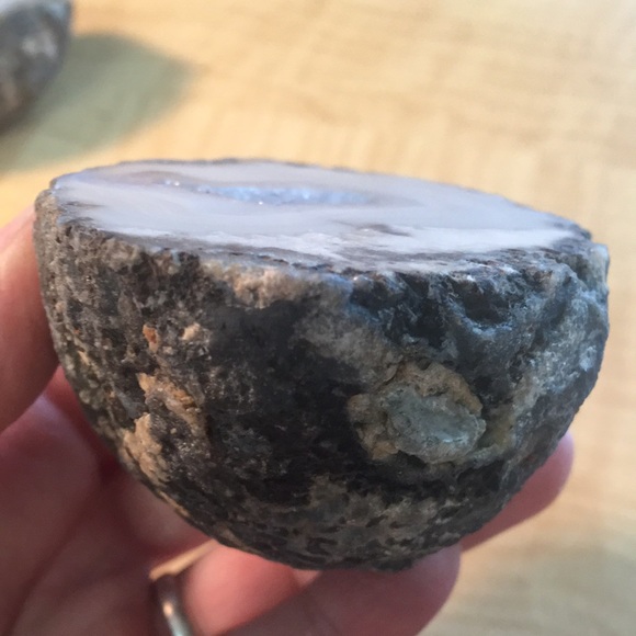 SOLD!Whole Geode Cut in Half and Polished Agate - Picture 5 of 8